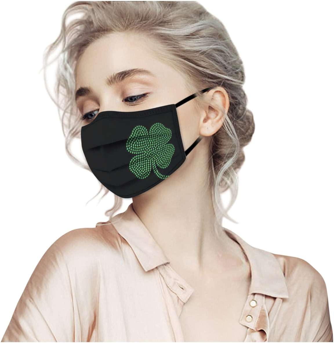 50Pcs Neon Face Masks for Adults Disposable Butterfly Skin Care Holiday Women Heart Print Non Woven Anti-Dust - Image 9