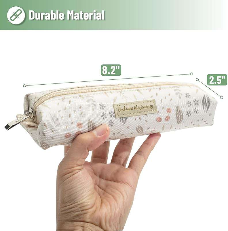 Mr. Pen- Cute Pencil Case Pouch, Multipurpose Canvas Bible Pencil Pouch, Smooth Zipper, Premium Material, Neat Stitches, Ideal for Stationery, Cosmetics, Electronics, School, Office, Travel - Image 2