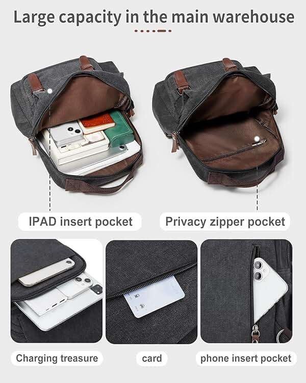 Messenger bag for Men,Small Sling Crossbody Backpack Shoulder Bag for Men Women,canvas Strap Backpack Sling Bag - Image 3