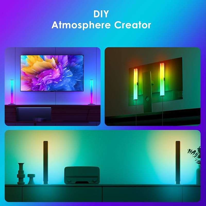 Barhootao RGB Light Bar,Smart LED Light Bar for Room,16 Million Colors,Three Control Modes,Dynamic Music Sync Mode,213 Preset Modes,USB Interface（Without Adapter） - Image 6