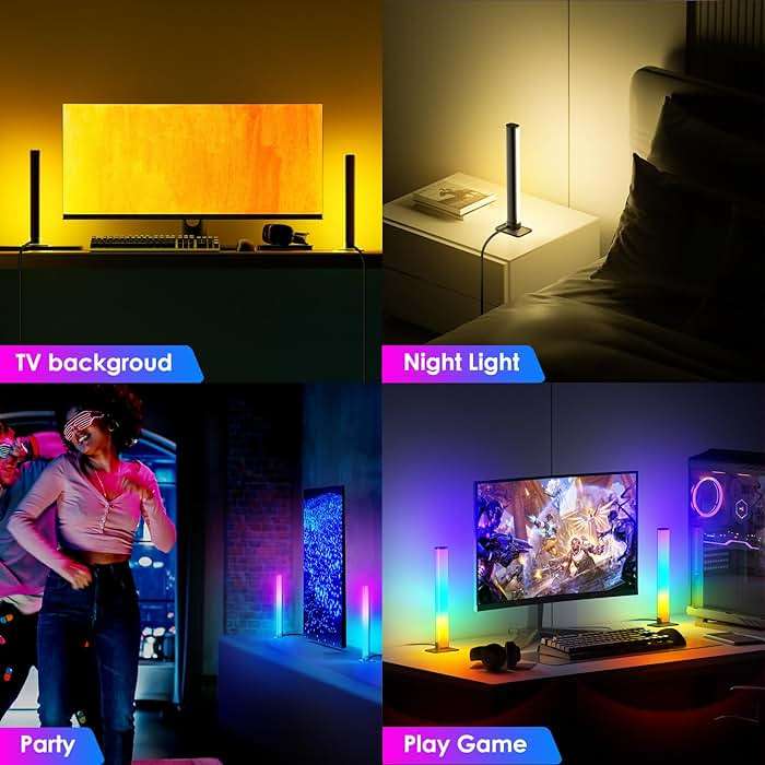 Barhootao RGB Light Bar,Smart LED Light Bar for Room,16 Million Colors,Three Control Modes,Dynamic Music Sync Mode,213 Preset Modes,USB Interface（Without Adapter） - Image 7