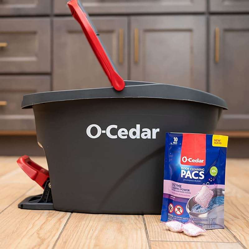 O-Cedar EasyWring Microfiber Spin Mop and Bucket Cleaning System + Citrus and Lavender Pacs (Variety Pack) - Image 5