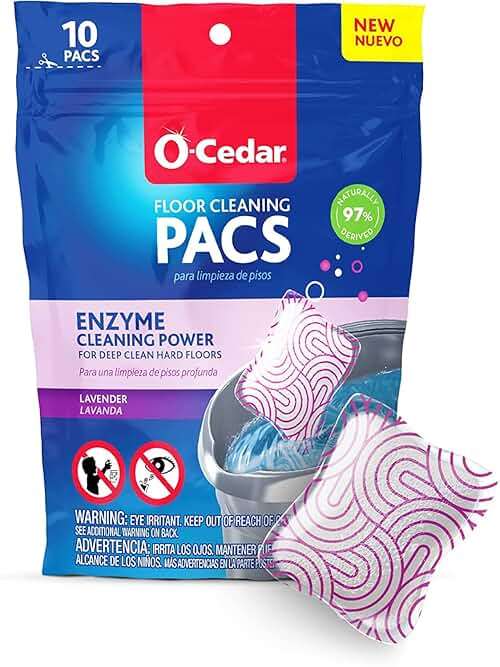 O-Cedar EasyWring RinseClean Microfiber Spin Mop & Bucket Floor Cleaning System with Lavender Pac (Variety Pack) - Image 3