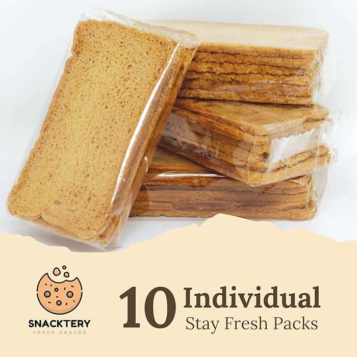 Snacktery Original Melba Toast Crackers - Thin and Crispy Flatbread Crackers - Mini Toasts for Dips, Spreads, Salads - 7 Oz - Image 6