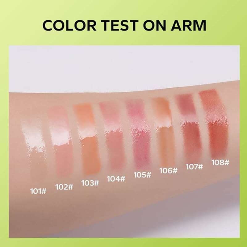 Beauty Glazed Big Brush Head Lip Oil, Ultra-Hydrating & Nourishing, Smooth Glossy Finish Lip Glow Oil, Shiny and Vegan Tinted Lip Gloss, Non-Sticky Formula (102# KISSY) - Image 3