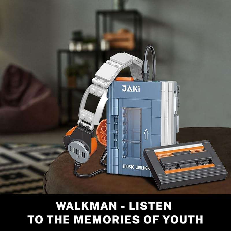 JMBricklayer Typewriter Walkman Television Building Toys 20131, Collectible Vintage Display Model Office Room Decor, Creative Hobbies Activity, Unique Gift Ideas for Adults Teens Kids(660 Pieces) - Image 5