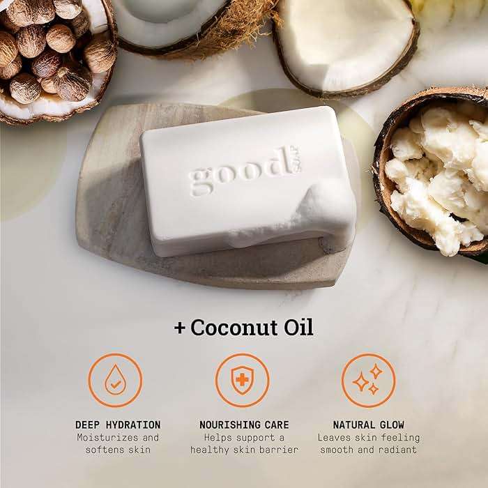 Alaffia Good Soap Lavender (4 Bars) + Trial-Size Herbal Bar – Long-Lasting, Triple-Milled with Fair Trade Shea Butter - Image 4