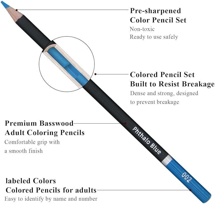 Yagol Colored Pencils for Adult Coloring Books, 72 Color Pencil Set, Soft Core Color Pencils for Adult Coloring Book, Coloring Pencils for Adults - Drawing, Sketching, Blending & Shading-Art Supplies. - Image 2