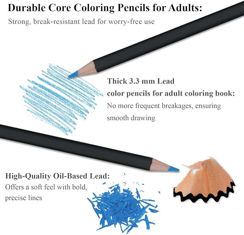 Yagol Colored Pencils for Adult Coloring Books, 72 Color Pencil Set, Soft Core Color Pencils for Adult Coloring Book, Coloring Pencils for Adults - Drawing, Sketching, Blending & Shading-Art Supplies. - Image 3
