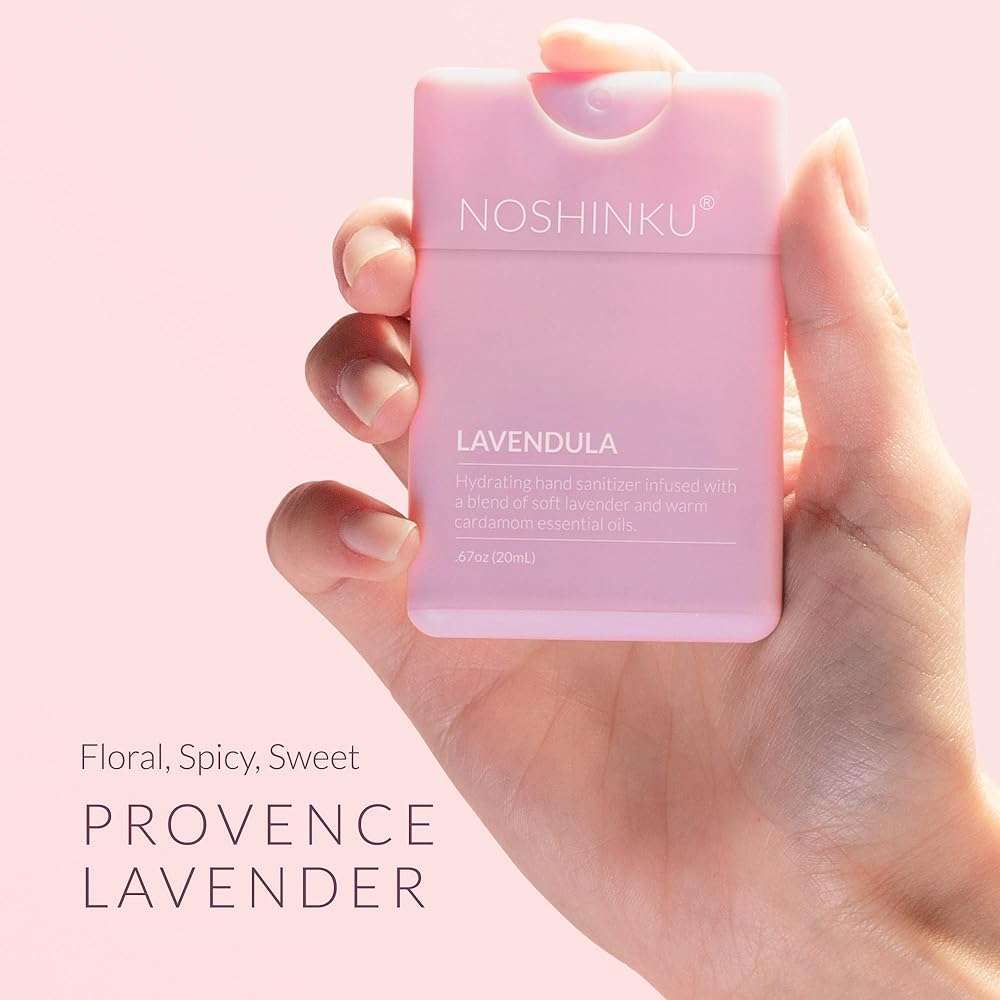 Noshinku - Refillable Hand Sanitizer Discovery 6-Pack, Travel Size Spray with Hydrating Botanical Mist, Natural Ingredients, All Natural Fragrances, Sugarcane-Derived Alcohol, No Parabens, No Dyes - Image 5