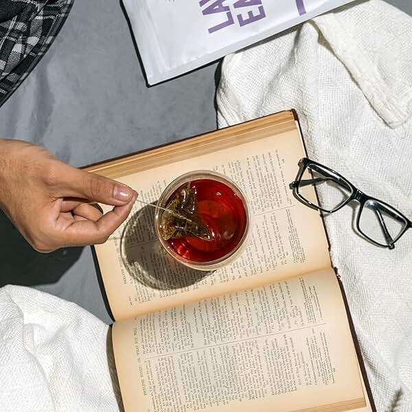 Lavender Earl Grey Black Tea - 100% Certified Organic - 50 Pyramid Tea Bags Sachets in a Resealable Bag - Image 3