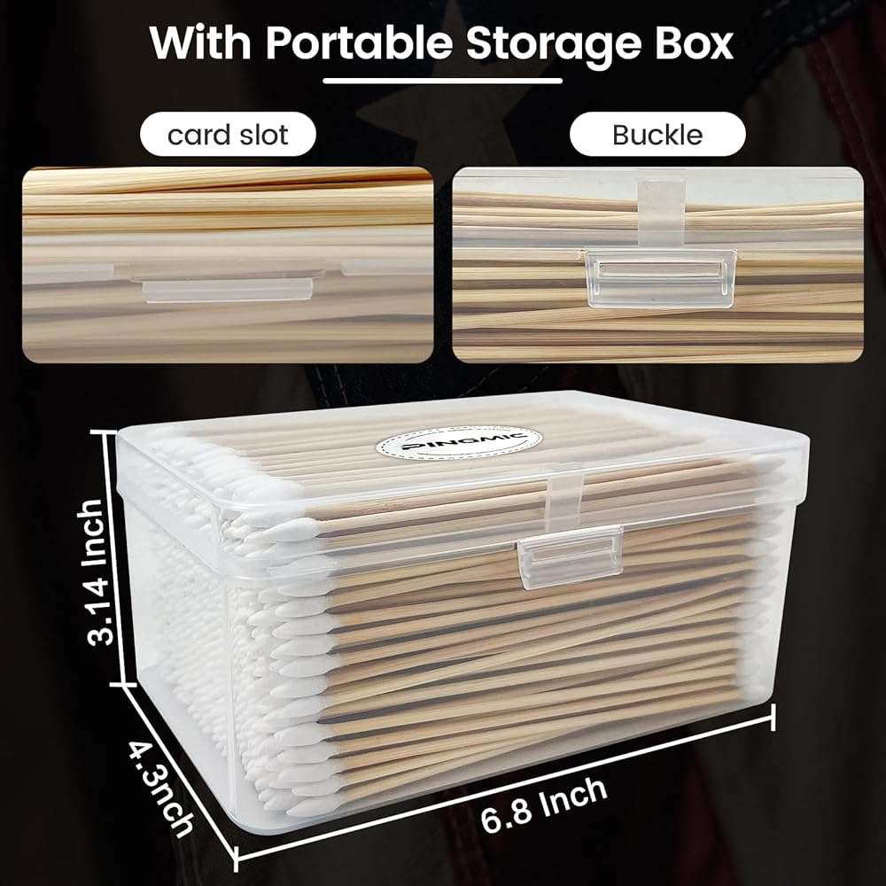 900/400PCS Double-Ended 6" Pointed Gun Cleaning Swabs - for Precision Firearm Cleaning and Applying, Gun Cleaning Supplies, Lint-Free and Highly Absorbent - Image 6