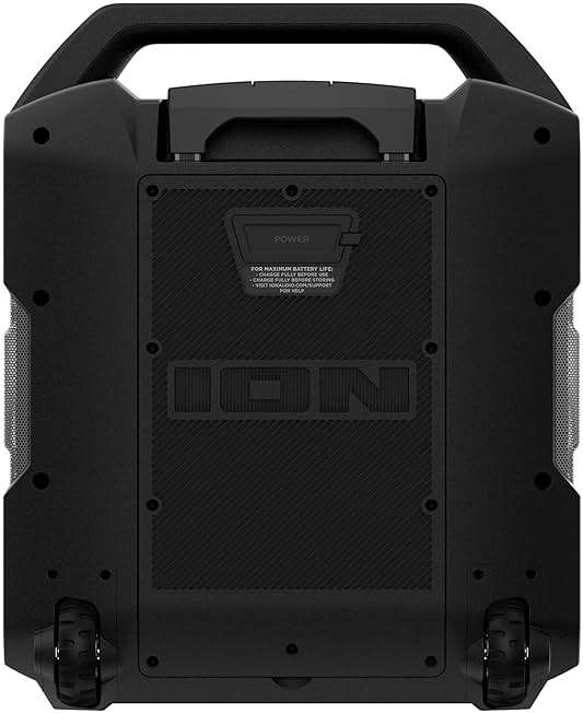 ION Block Rocker - Portable Bluetooth Outdoor Party Speaker with Karaoke Microphone, Battery, 4 Speakers, Radio, USB Port, App, Water-Resistant, 120W - Image 9
