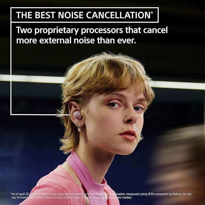 Sony WF-1000XM5 Premium Noise Cancelling Truly Wireless Bluetooth Earbuds & in-Ear Headphones with Alexa Built-in, Black - Image 5