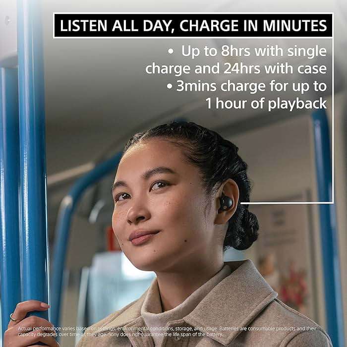 Sony WF-1000XM5 Premium Noise Cancelling Truly Wireless Bluetooth Earbuds & in-Ear Headphones with Alexa Built-in, Black - Image 7