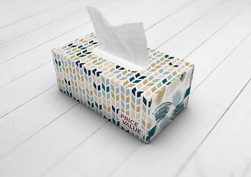 Price Value Facial Tissues, Soft Facial Tissue - 8 Boxes, 230 Sheets Per Box (1,840 Total Sheets), Gentle & Durable Tissue Boxes Bulk for Home, Office & Travel - Image 9