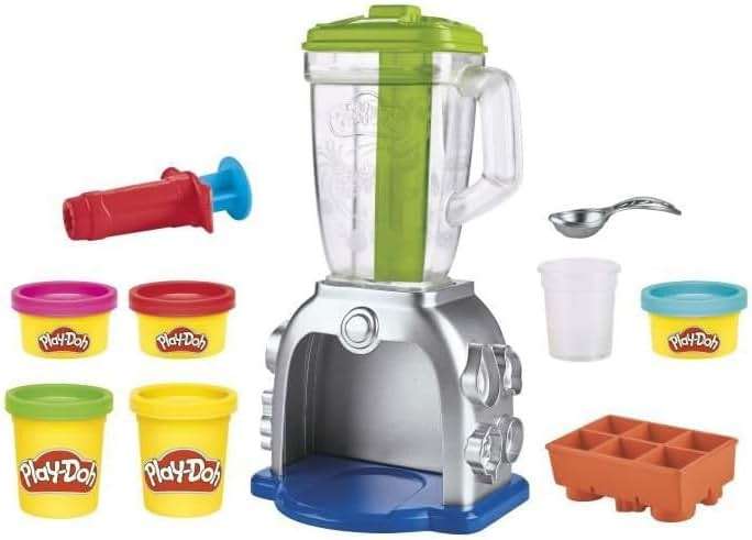 Play Doh Swirlin' Smoothies Toy Blender Playset, Play Kitchen Appliances, Kids Arts and Crafts Toys for 3 Year Old Girls and Boys and Up - Image 5