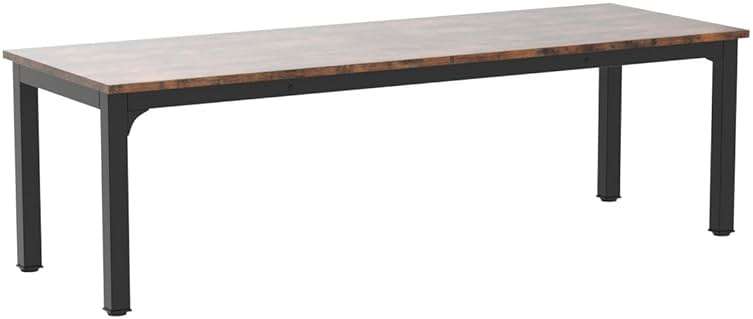 Tribesigns 78.7 Inches Extra Long Computer Desk 2 Person Desk, Double Long Desk, Workstaion for Home Office, Brown+Black - Image 5