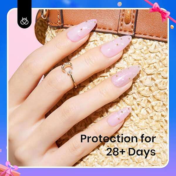 Beetles Rubber Base Builder Nail Gel - White Nude Pink Glitter French Tip Base Color Gel Polish Set for Manicure Strengthener Long Lasting Soak Off U V LED Nail Art - Image 6