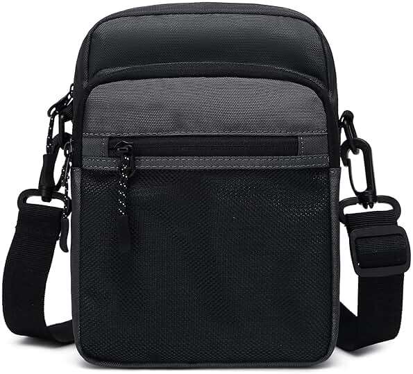Lohol Small Messenger Bag for Men Women, Water Resistant Adjustable Crossbody Sling bag Purse for Travel Sports - Image 1