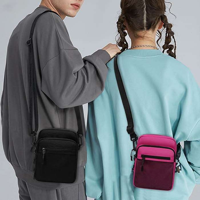 Lohol Small Messenger Bag for Men Women, Water Resistant Adjustable Crossbody Sling bag Purse for Travel Sports - Image 7
