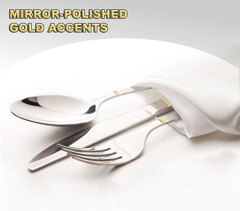 Silverware Set Limited Edition – 30 Piece Family Dinnerware Set – Flatware Set for 6 – Silver Tableware Set – Spoons, Knives, Teaspoons, Forks, Salad Forks - Image 8