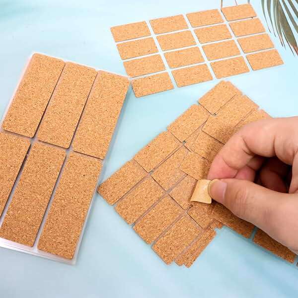 Honbay 168PCS Cork Label Stickers Removable Name Tags Sticker Wooden Self Adhesive Labels for Containers Jars Bottles or Kitchen Home Organization (2 Size) - Image 7