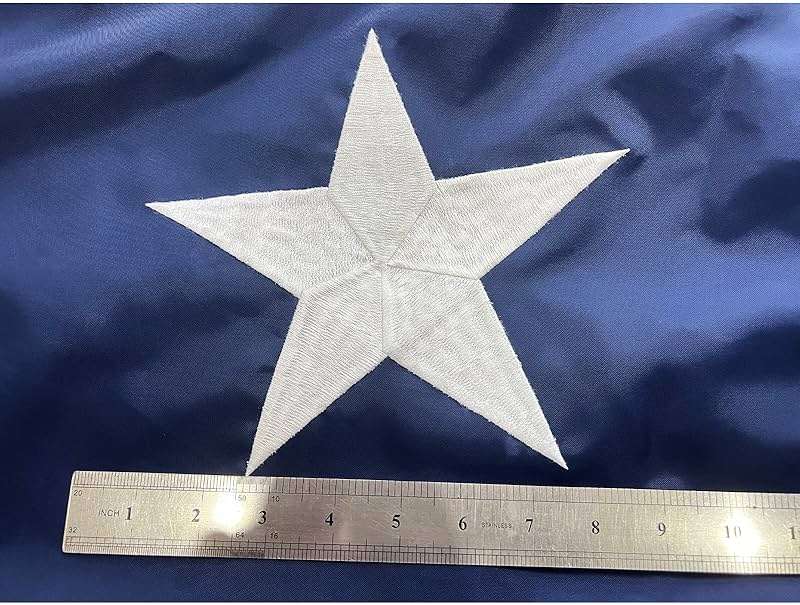 ROTERDON American Flags for Outside 15x25 FT, Embroidered Heavy Duty Large USA Flags for Outdoor High Wind, All Weather US Flag with 5 Brass Grommets and Sewn Stripes - Image 4