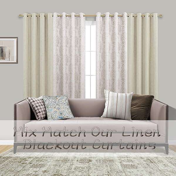 Taupe Geometric Curtains 84 Inches Long for Living Room 2 Panels 50% Blackout Window Design Moroccan Damask Patterned Neutral Contemporary Curtains for Dining Room Bedroom,Grey Tan Beige/Light Brown - Image 2