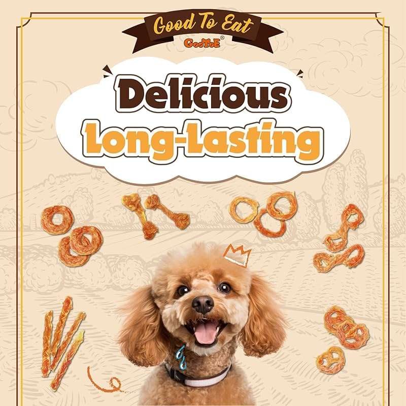 Gootoe Turkey Tendons for Dogs –All-Natural, Hypoallergenic Dog Treats, Rawhide Alternative, Long Lasting Puppy Chews, Healthy Dog Treats for Small Breeds, Bone (S), 6 Count Pack - Image 6