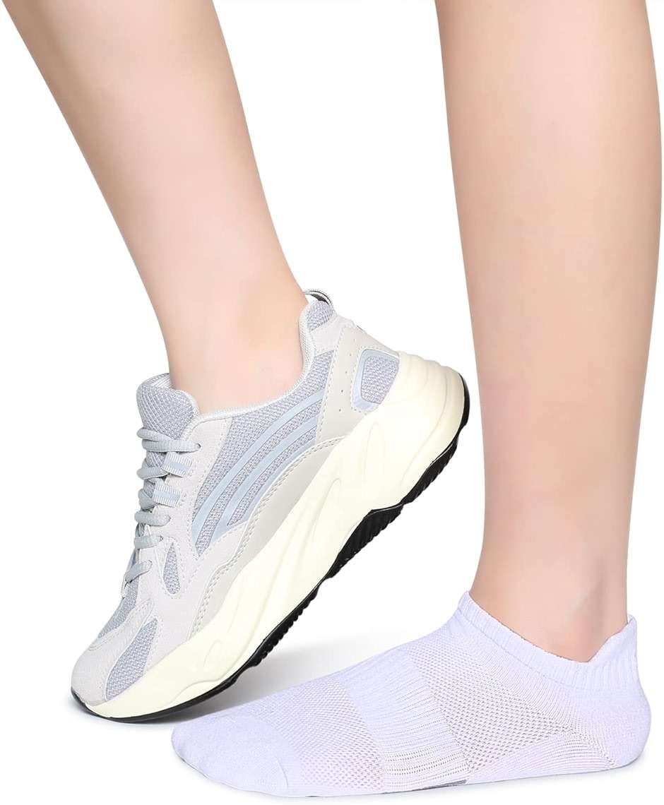 Henwarry Women's 10 Pairs Athletic Running Low Cut Socks Thin Cotton Soft Ankle Tab Socks - Image 5