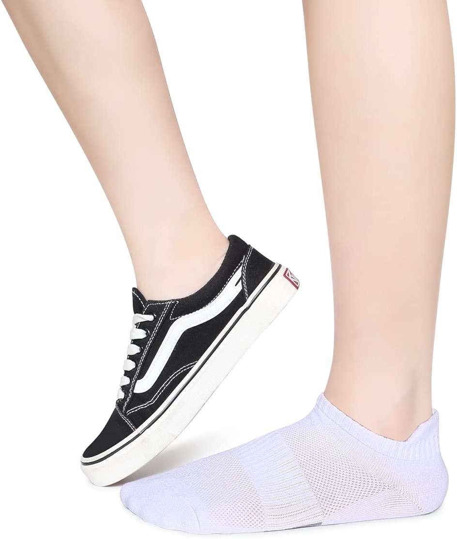 Henwarry Women's 10 Pairs Athletic Running Low Cut Socks Thin Cotton Soft Ankle Tab Socks - Image 6