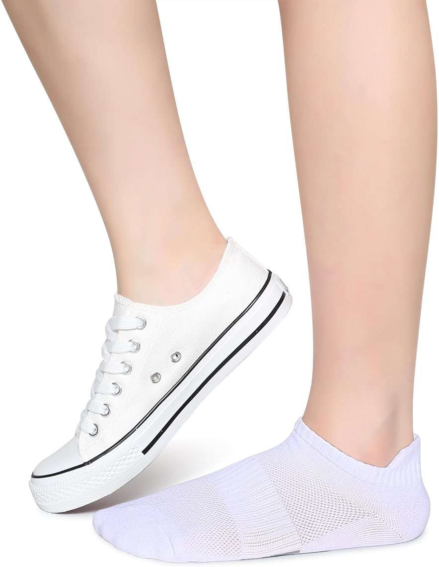 Henwarry Women's 10 Pairs Athletic Running Low Cut Socks Thin Cotton Soft Ankle Tab Socks - Image 7