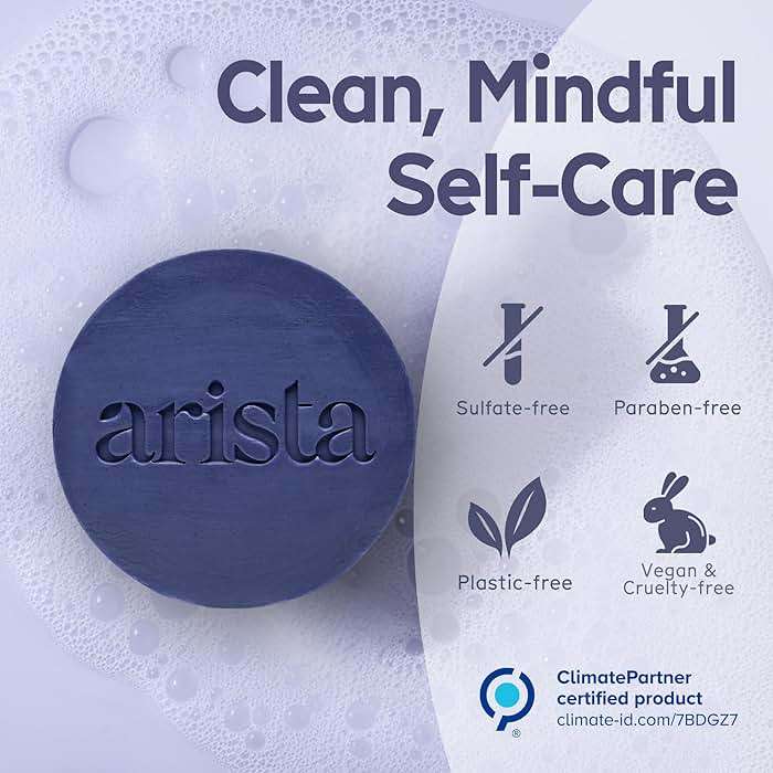 Arista Purple Shampoo Bar, Amla Fruit Powder, Purple Toner & Castor Oil, Moisturizing & Plastic Free Hair Soap, Sulfate Free Solid Shampoo Puck for Grey Hair - Image 6