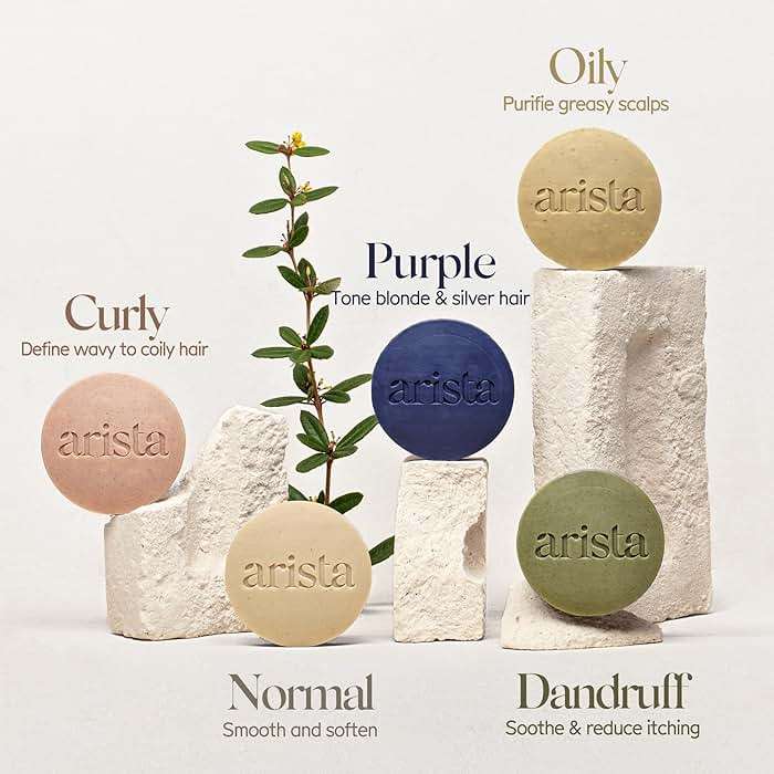 Arista Purple Shampoo Bar, Amla Fruit Powder, Purple Toner & Castor Oil, Moisturizing & Plastic Free Hair Soap, Sulfate Free Solid Shampoo Puck for Grey Hair - Image 9