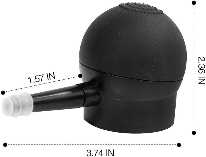 Hair Fibers, Spray Applicator Pump Nozzle for Hair Fibers Hair Builder Nozzles Hair Thickening Tools - Image 2