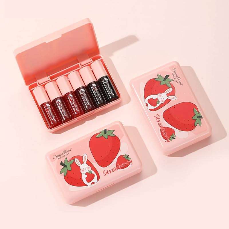Lip Stain, 6 Colors Lip Tint Stain Mini Liquid Lipstick, Lip Stain Long Lasting Waterproof, Lip Gloss for Women, Makeup, Make Up, Makeup Set, Teen Girl Stuff, Cute Stuff, Maquillaje, High Pigment - Image 6