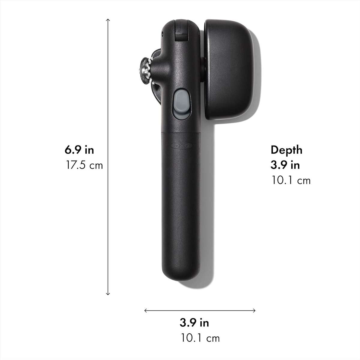 OXO Good Grips Lock & Go Can Opener, Manual Can Opener with Locking Arms and Easy-Release Button, Handheld Kitchen Gadget, Compact Kitchen Utensil for Everyday Use - Image 2