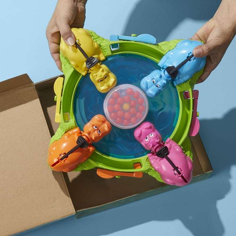 Hasbro Gaming Hungry Hungry Hippos Game for Preschoolers | Instant Marble Relaunch, Easy Set-Up & Storage| Ages 4 and Up | 2 to 4 Players | Kids Games - Image 2