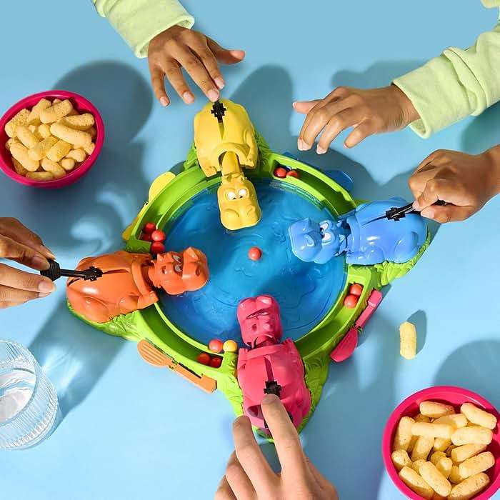 Hasbro Gaming Hungry Hungry Hippos Game for Preschoolers | Instant Marble Relaunch, Easy Set-Up & Storage| Ages 4 and Up | 2 to 4 Players | Kids Games - Image 4