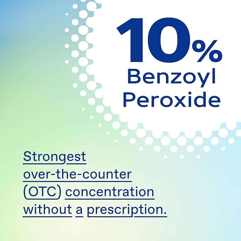 Differin Acne Face Wash with 10% Benzoyl Peroxide, Maximum Strength OTC Acne Foaming Cleanser, Fast Acting Acne Treatment for Face and Body, 5 oz. - Image 7