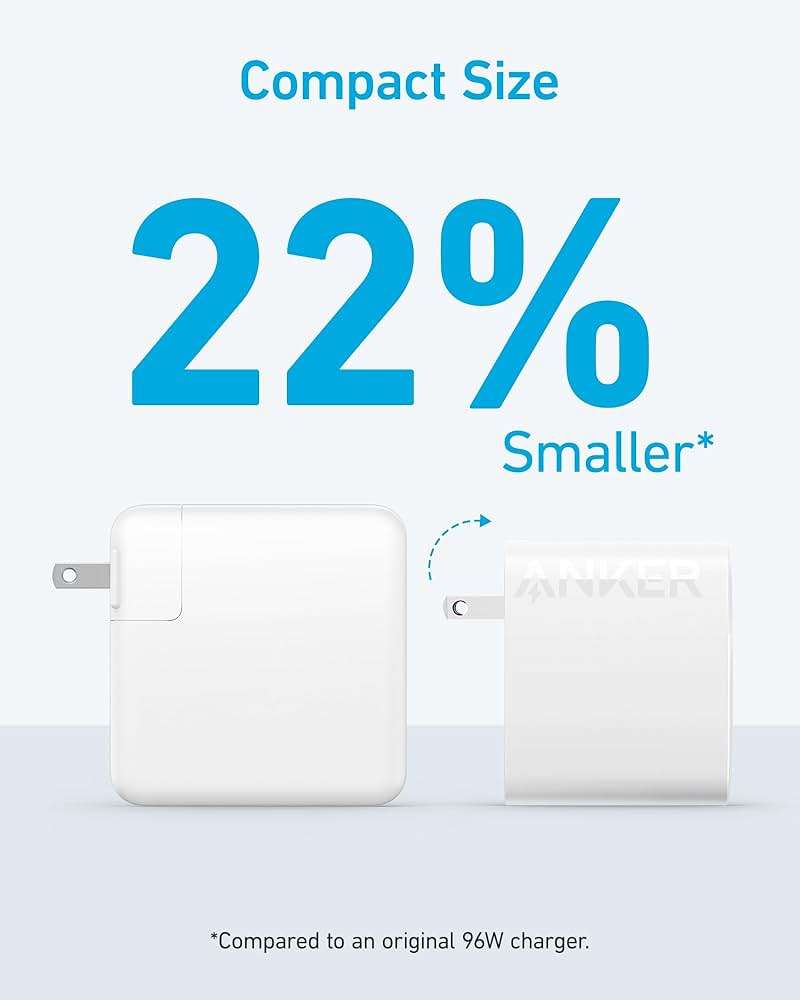 Anker Laptop Charger, Compact and Foldable 100W USB C Charger for MacBook Air, Samsung Galaxy, iPhone 17/16 Series, iPad Pro, and More(5FT USB C Cable Included) - Image 4