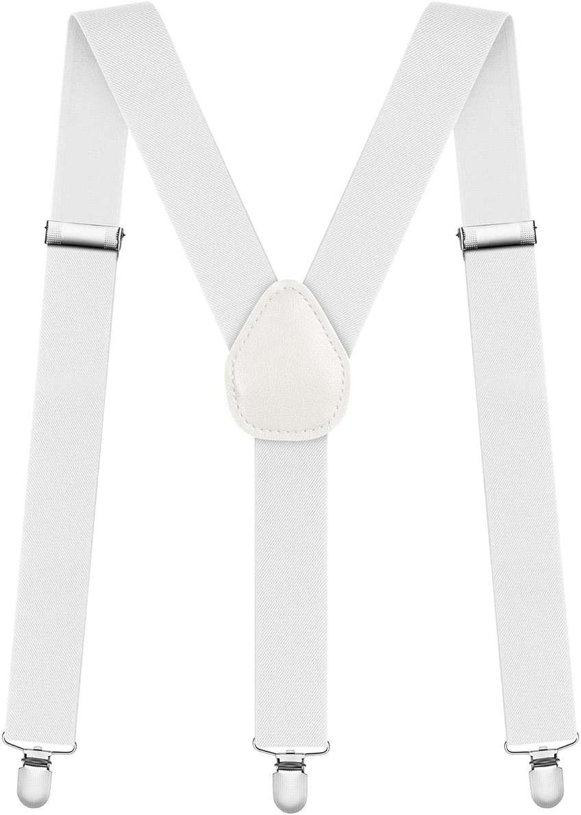 AOMIG Men's Braces with Strong Metal Clips, 3.5cm Wide Heavy Duty Suspenders - Image 1