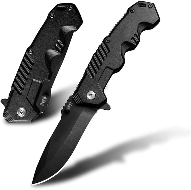 AOSILEY Pocket Folding Knife with Stainless Steel Point Lock Blade Knives and Lightweight Lockback Multi-Tool for Camping, Outdoor, Hunting，Survival and EDC - Image 1