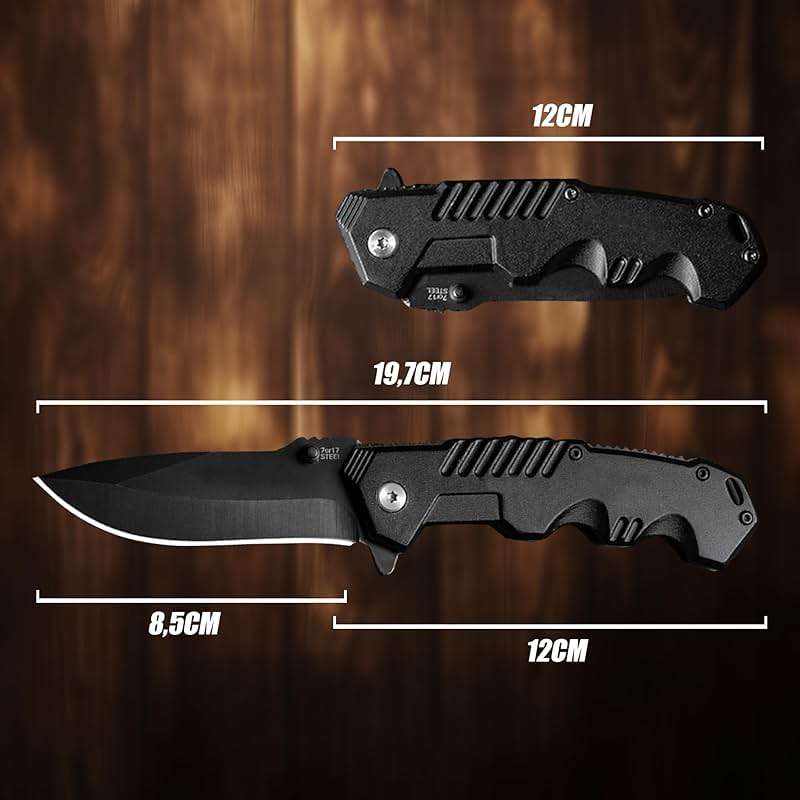 AOSILEY Pocket Folding Knife with Stainless Steel Point Lock Blade Knives and Lightweight Lockback Multi-Tool for Camping, Outdoor, Hunting，Survival and EDC - Image 8