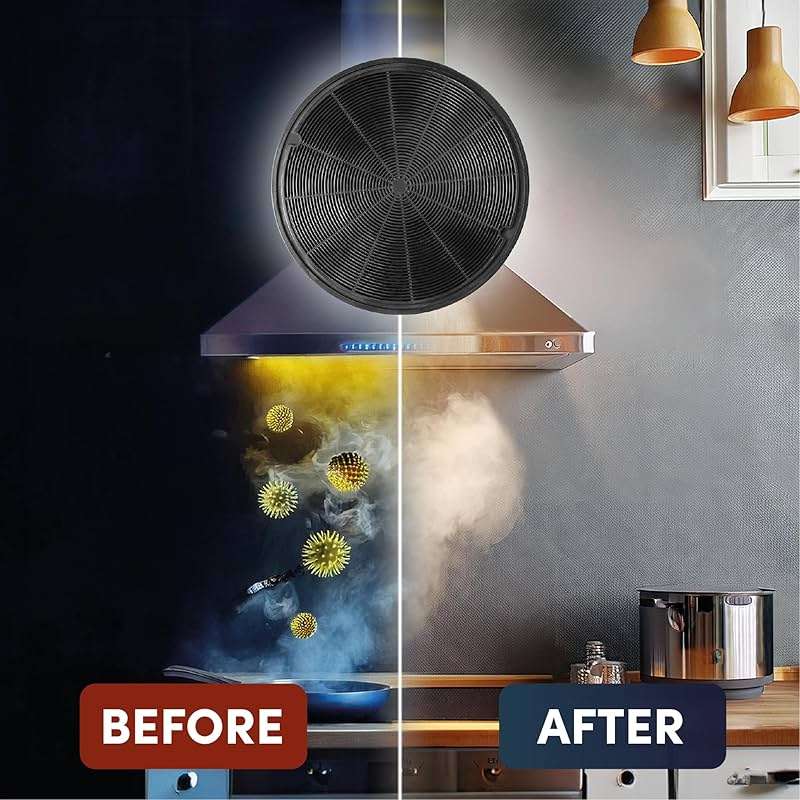 Charcoal Filter for Range Hood for GE JXCF72, WB02X24842, WB02X24841 and BOSCH 11013078, HUIF06UC MHS FILTERS (2PCS) - Image 5