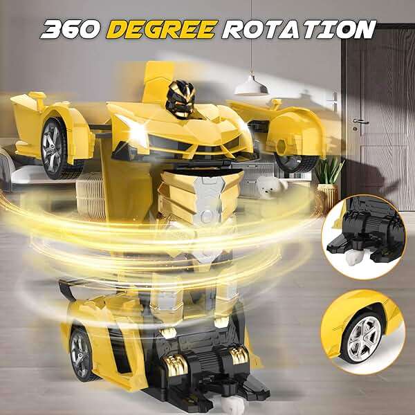 Britik Transform Remote Control Car Toy for Kids 4 5 6 7 8, Remote Control Car for Boys 4-7, Transform Cars for Boys 4-6, Toy Car 5 Year Old Boy, Toys for 3 4 5 6 7 8 9 10 11 12 Years Old Boy - Image 6