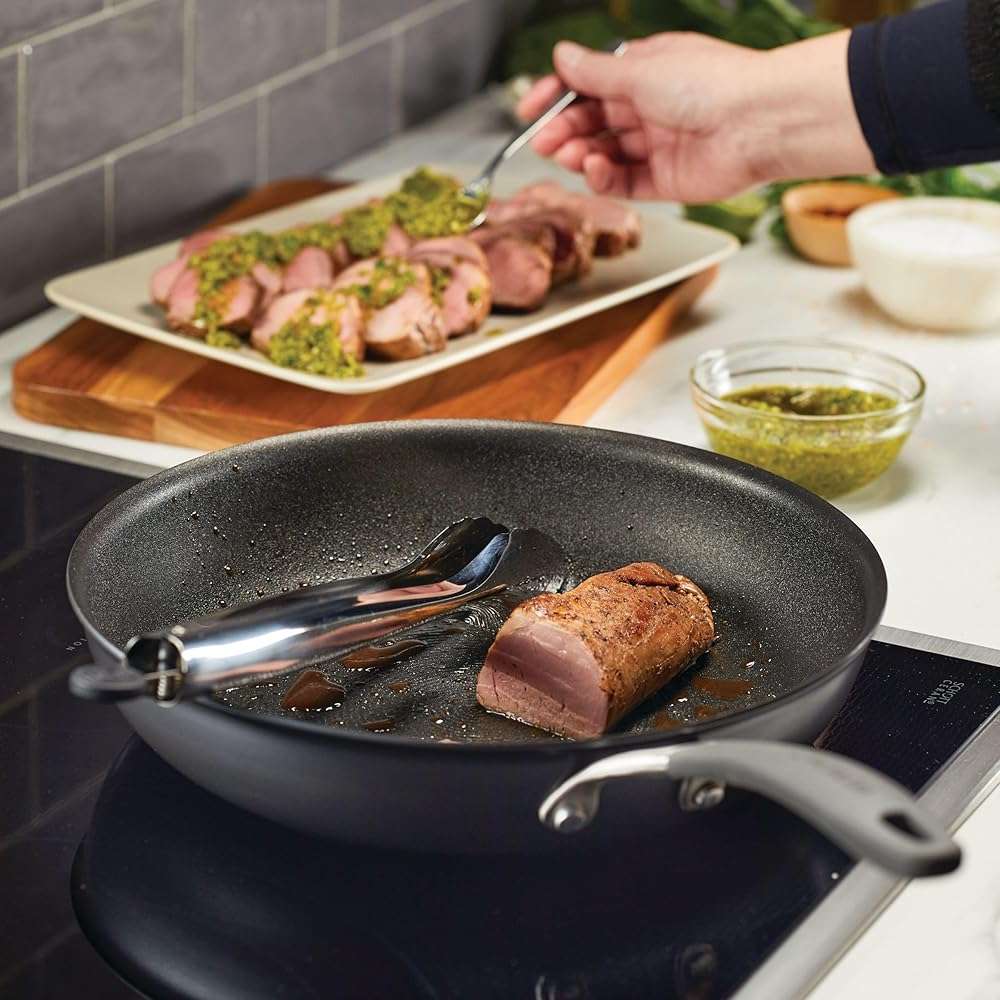 Circulon A1 Series with ScratchDefense Technology Nonstick Induction Frying Pan/Skillet, 12 Inch, Graphite - Image 2