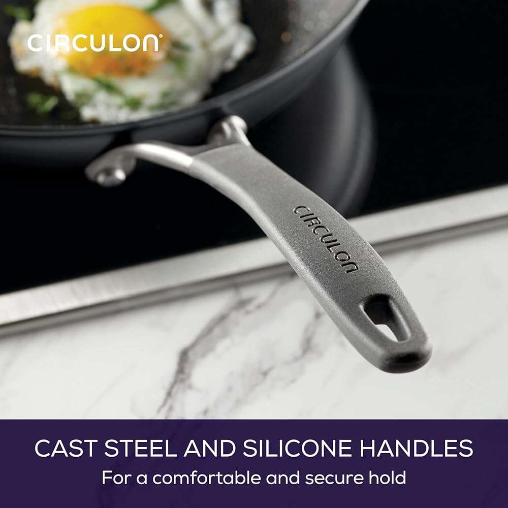 Circulon A1 Series with ScratchDefense Technology Nonstick Induction Frying Pan/Skillet, 12 Inch, Graphite - Image 7