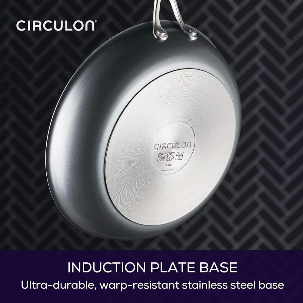 Circulon A1 Series with ScratchDefense Technology Nonstick Induction Frying Pan/Skillet, 12 Inch, Graphite - Image 9